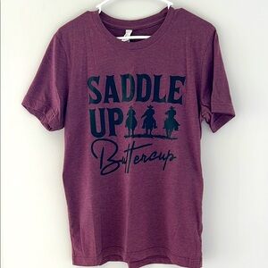 Women’s Short Sleeve Tee Saddle Up Buttercup Size M
